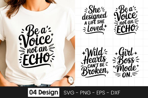 Be a Voice Not an Echo Women Quote SVG Review